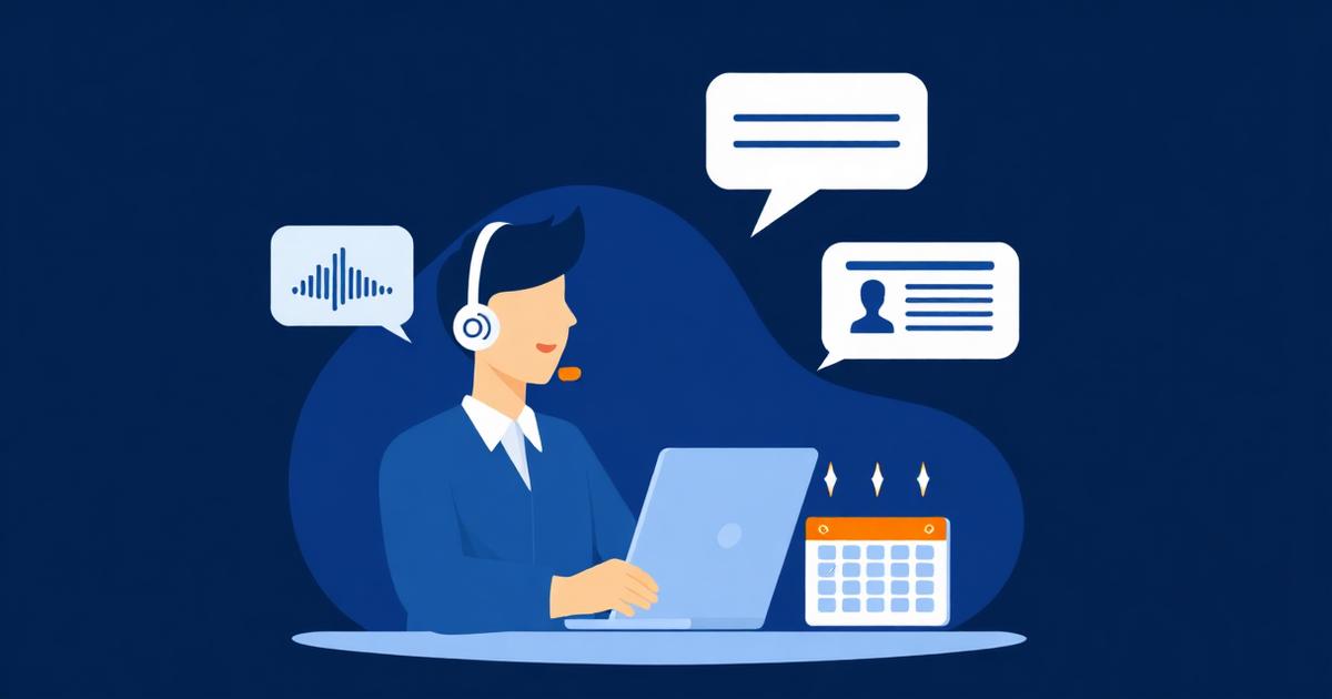 BDR com headset realizando cold call B2B e agendando reunião qualificada